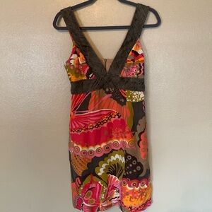 Trina Turk sleeveless Y2K dress size 6